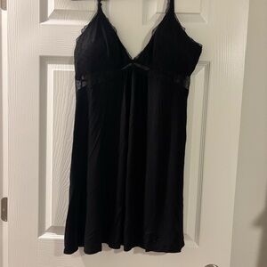 Elegant Black Lace Nightgown